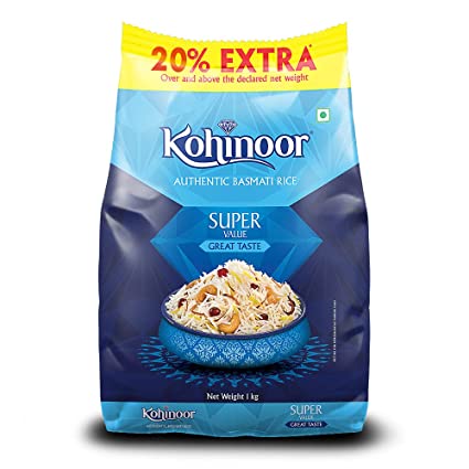 Rice Kohinoor Authentic Basmati Rice Super 1kg